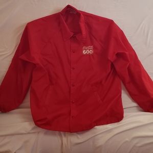Hartwell Vintage Nascar Coca-Cola 600 Red Windbreaker Jacket Size XL